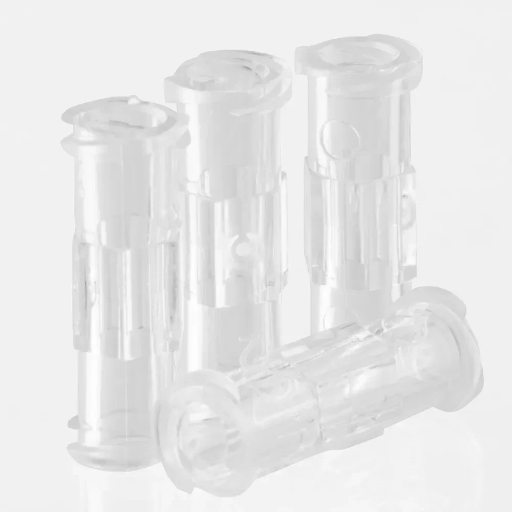 High QualityLuerSyringe Connector Disposable Transparent Double FemaleSyringe Thread Conversion Adhesive Luer Syringe Connector