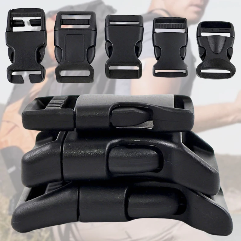 

5/10Pc Dual Adjustable Belt Buckles 25mm Plastic Hardware Side Release Buckle Backpack Belt Bag Parts Strap Webbing Accessories