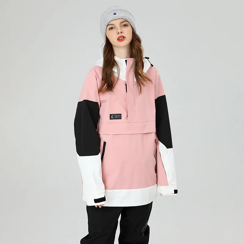 Chaqueta de esquí a prueba de viento e impermeable para mujer, ropa de nieve, térmica, snowboard, Invierno