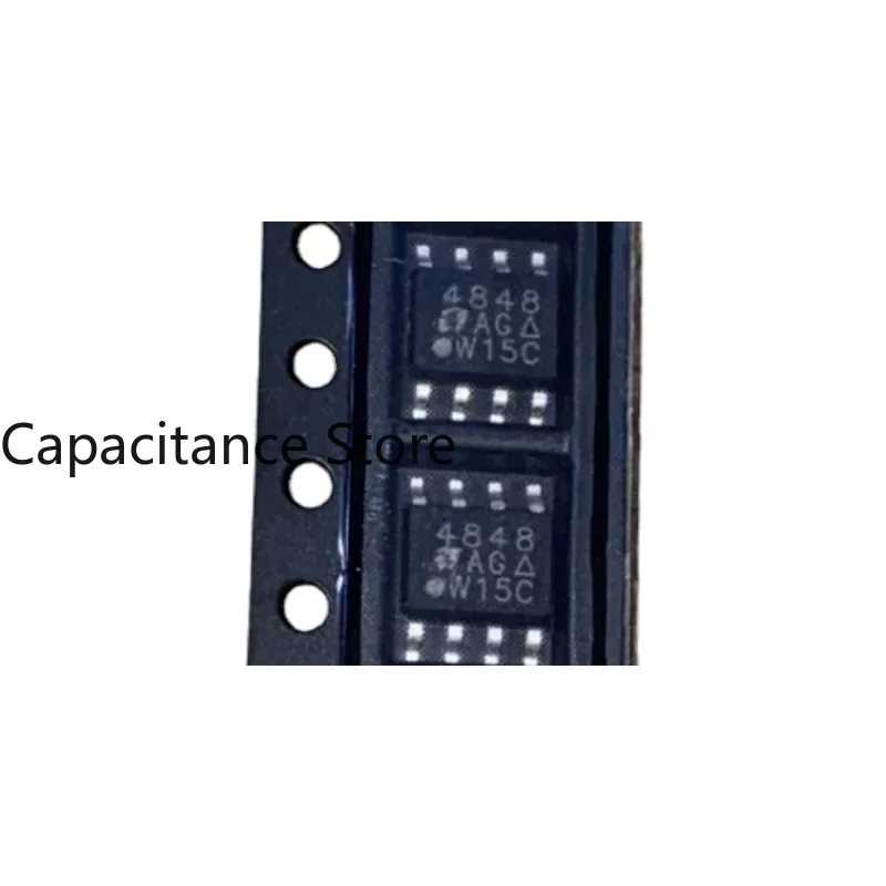 

10PCS SI4848DY-T1-E3 Screen Printing 4848 SOP8 Pins MOS Tube N-Channel Discrete Semiconductor