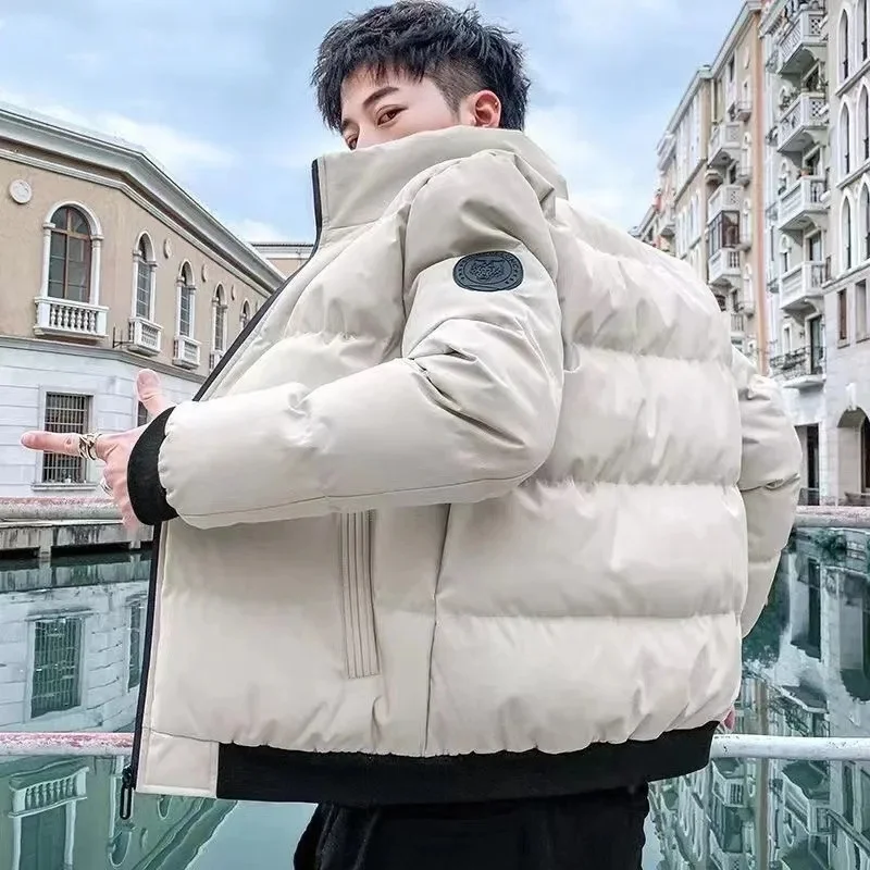 Autumn and winter men's jacket new fashion cotton coat thick cotton coat casual parka coat