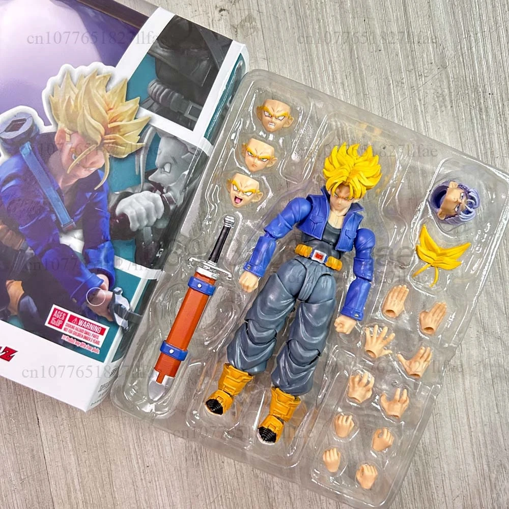 لعبة دراغون بول جذوع أرقام SHF جذوع الصبي من المستقبل عمل نموذج لجسم اللعب تحصيل مشترك المنقولة دمية مكتب حلية