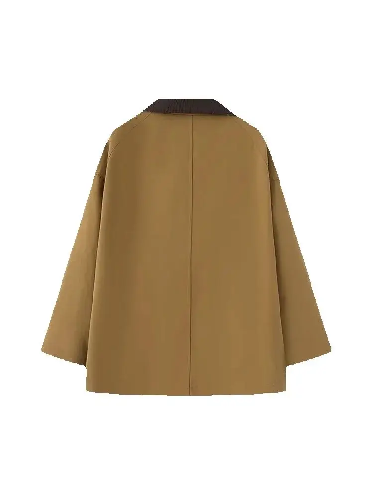 캐주얼 시크 여성 오버코트 재킷 긴 소매 턴다운 칼라 코트 패션 봄 스트리트웨어 아우터웨어 ﻿ ﻿