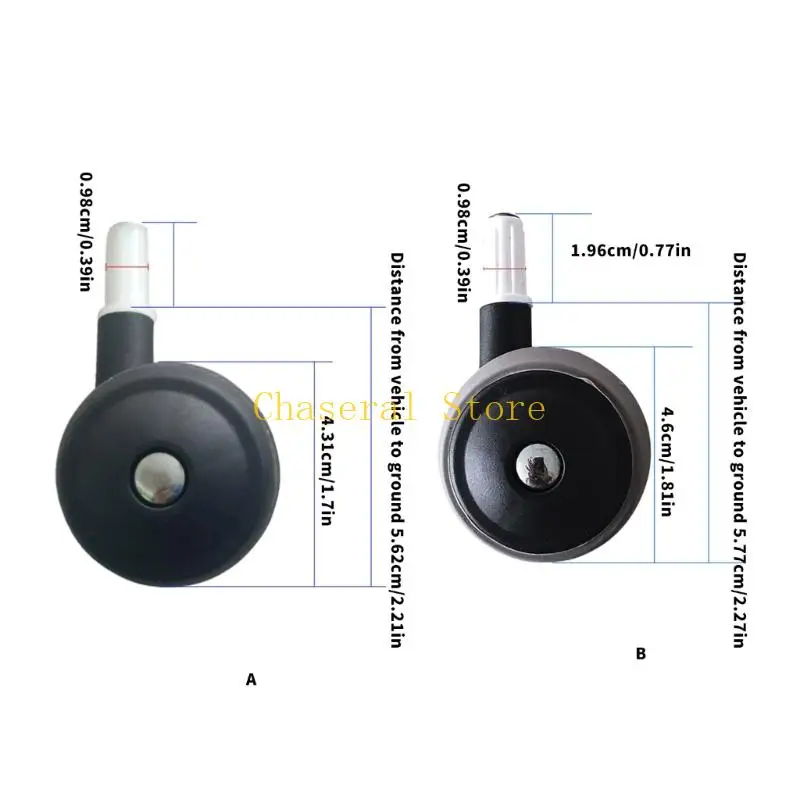 E7CE Pack of 4 Sturdy Flexible Wheel Casters for Baby Walkers Designed for Stability