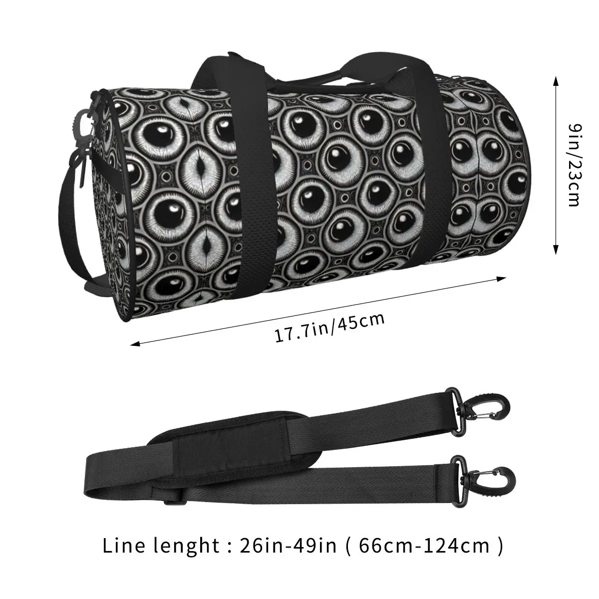 The Eyes Have It Gym Bag Oxford Sports Bags Gym Accessories Swimming Pattern Handbag Novelty Fitness Bag For Male Female