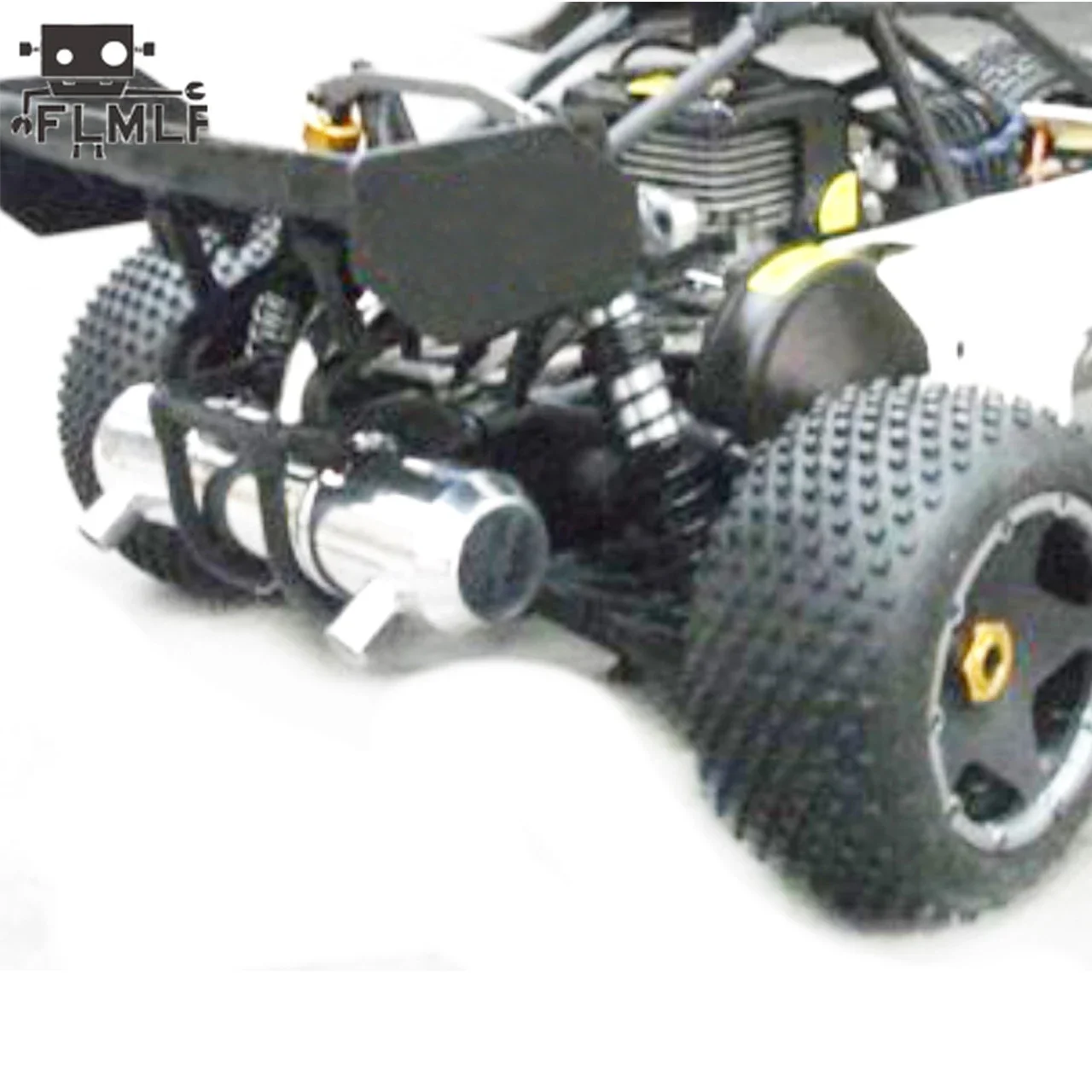 Rc سيارة الألومنيوم التوأم ضبط مجموعة ماسورة العادم ل 1/5 HPI ROFUN BAHA King Motor ROVAN BAJA 5B 5T 5SC قطع غيار شاحنات