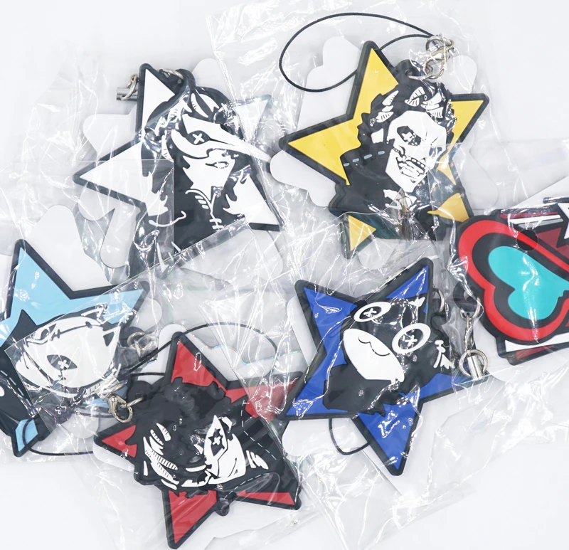 Persona 5 Anime Ryuji Sakamoto Yusuke Kitagawa Morgana Akechi Goro Rubber Keychain