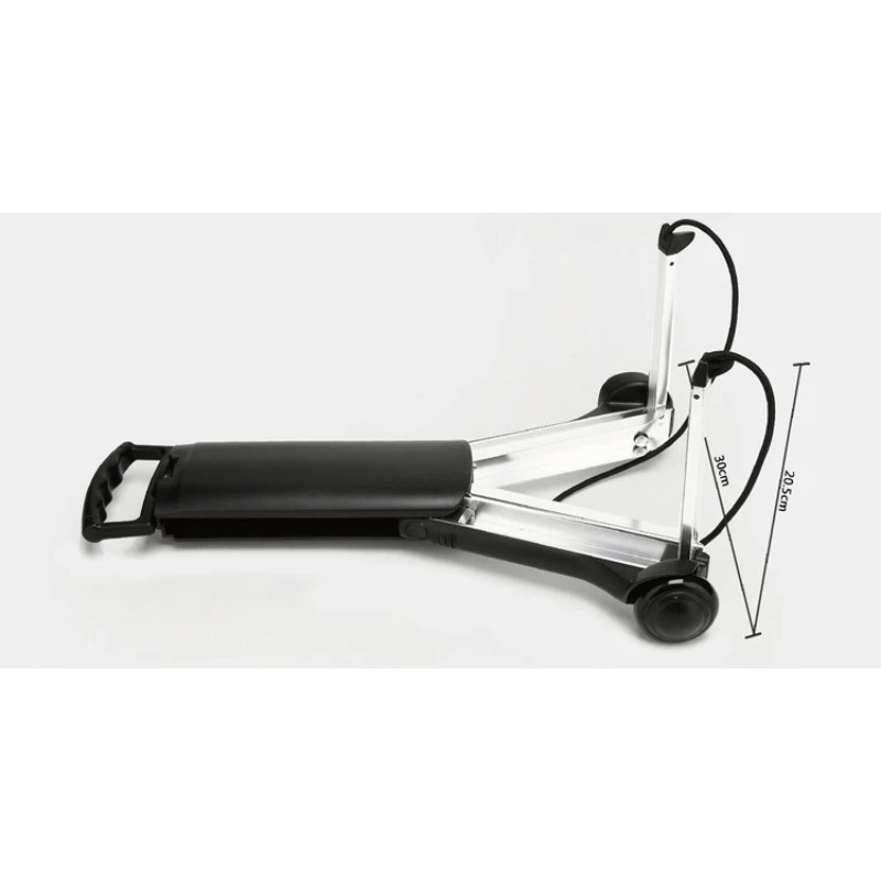 Mini Folding Aluminum Hand Truck Portable Luggage Trolley Shopping Pull Cart for School Bag Grocery