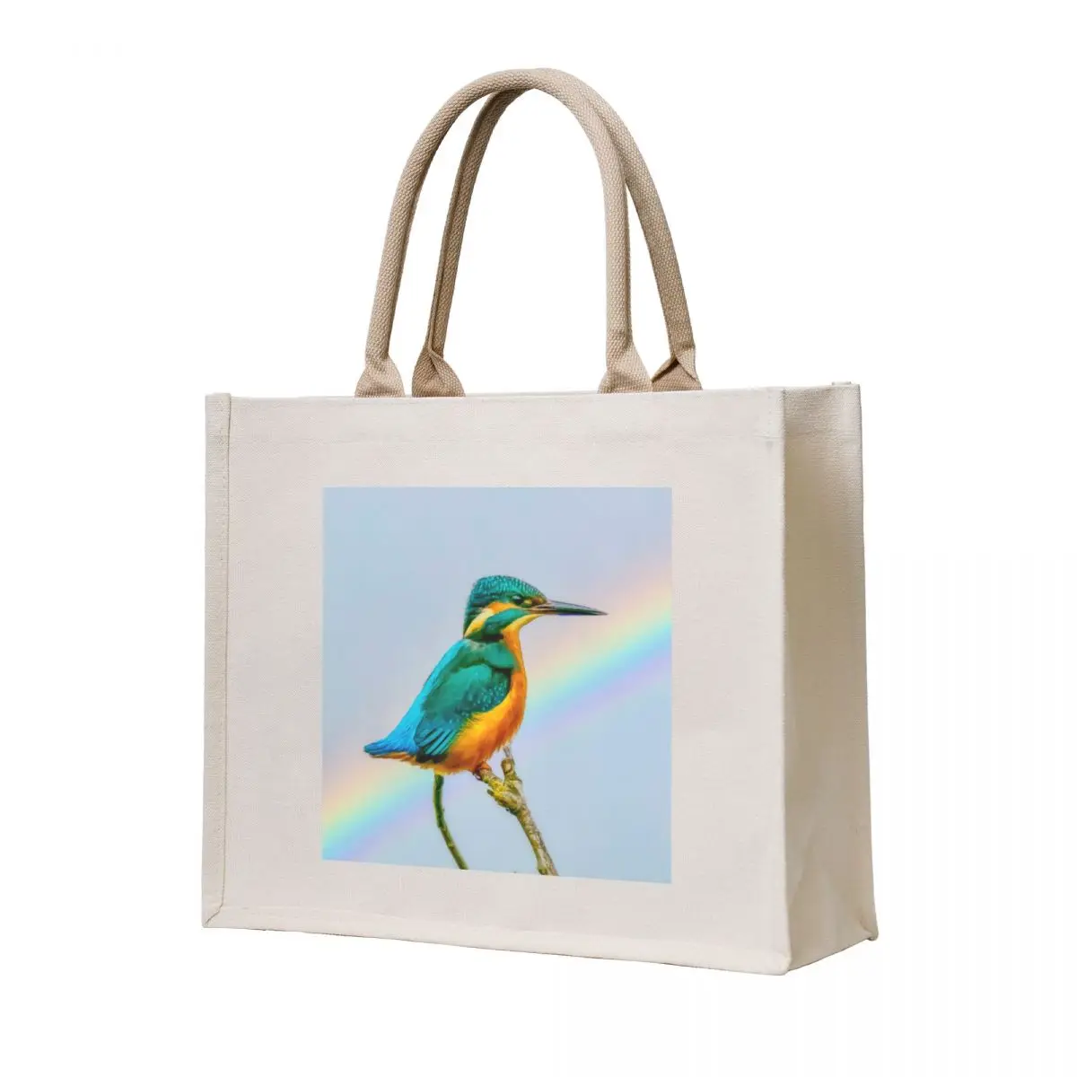 

Kingfisher Rainbow Tote Bag hand bag ladies eco pack Women's shopper bag