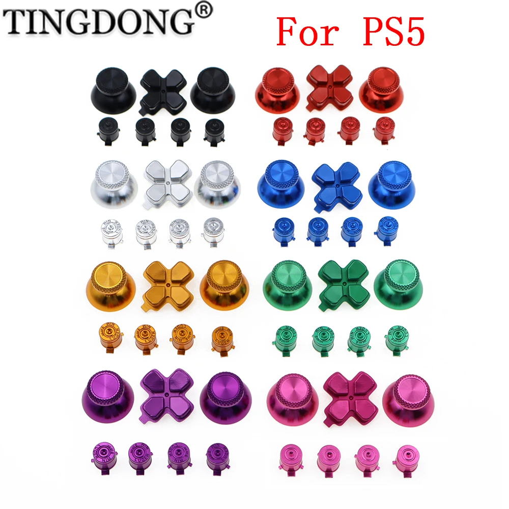 substituicao-para-controlador-ps5-metal-d-pad-abxy-botao-joystick-tampa-direcao-de-aluminio-botao-bala-abxy-para-playstation5