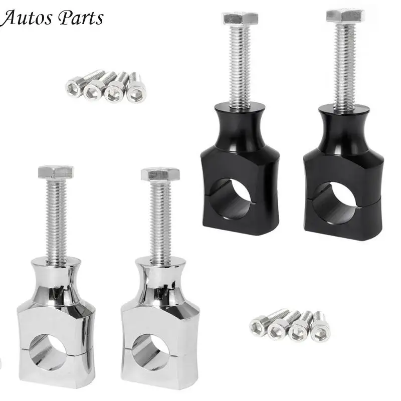 

57BA 25mm 22mm Motorcycle Handlebar Risers Motocross Heightening Clamp Mount 1'' 7/8" Clamp for Motorbike Modification