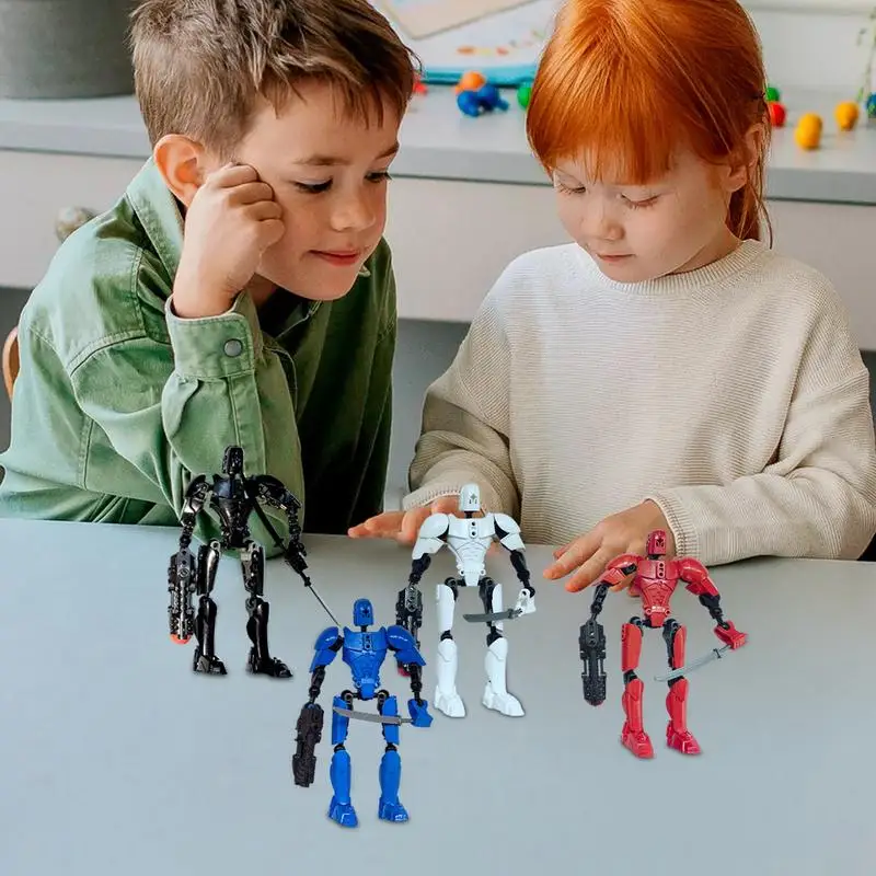 Small Action Figures Versatile Poseable Action Figures 3D Printed Doll Toys Movable 3D Printed Model Figure 3D Printed Fidget