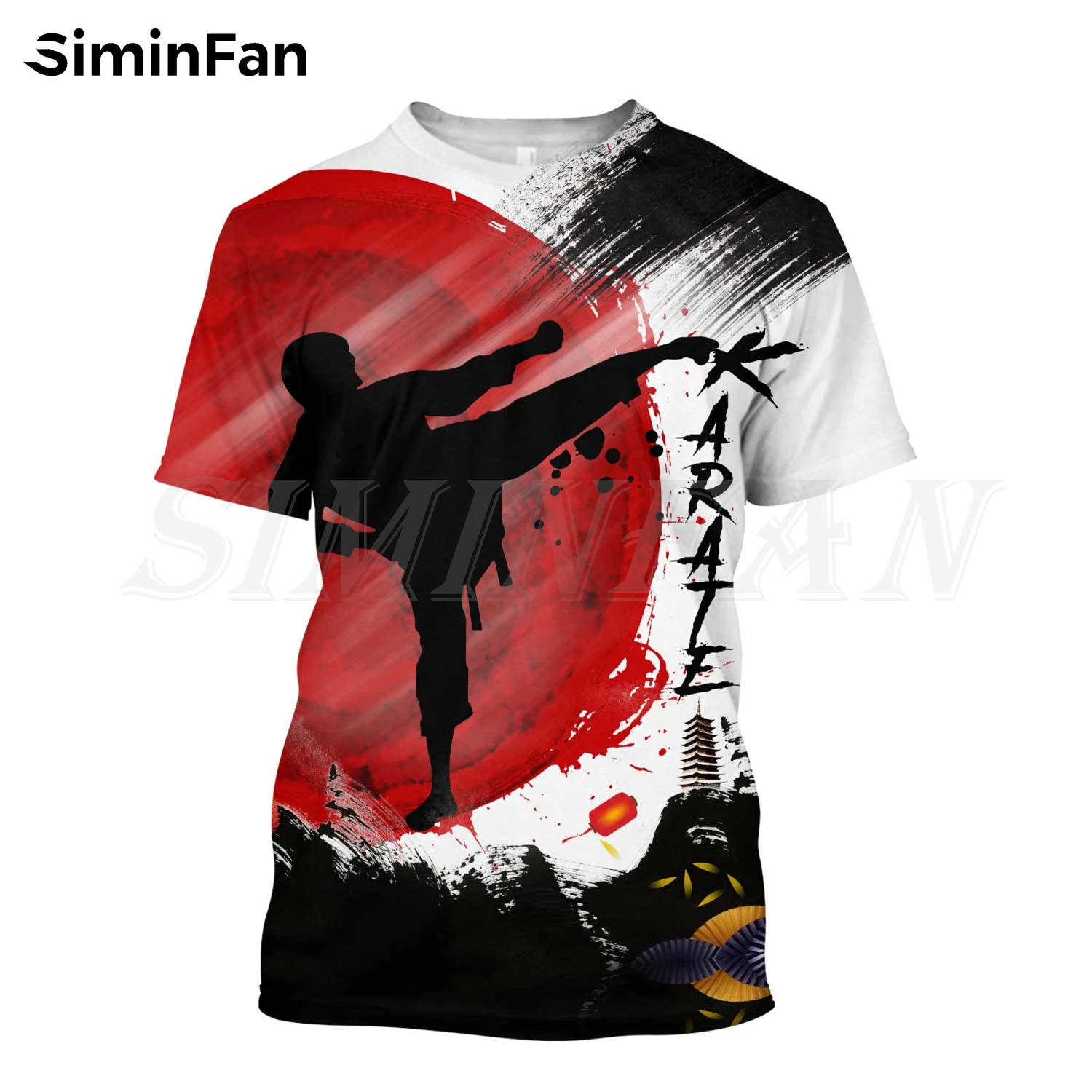 Hot Selling Karate Original Design Kenpo Sports 3D Printed Men\'s Casual T-shirt Summer Fashion Short Sleeve Breathable Blazer