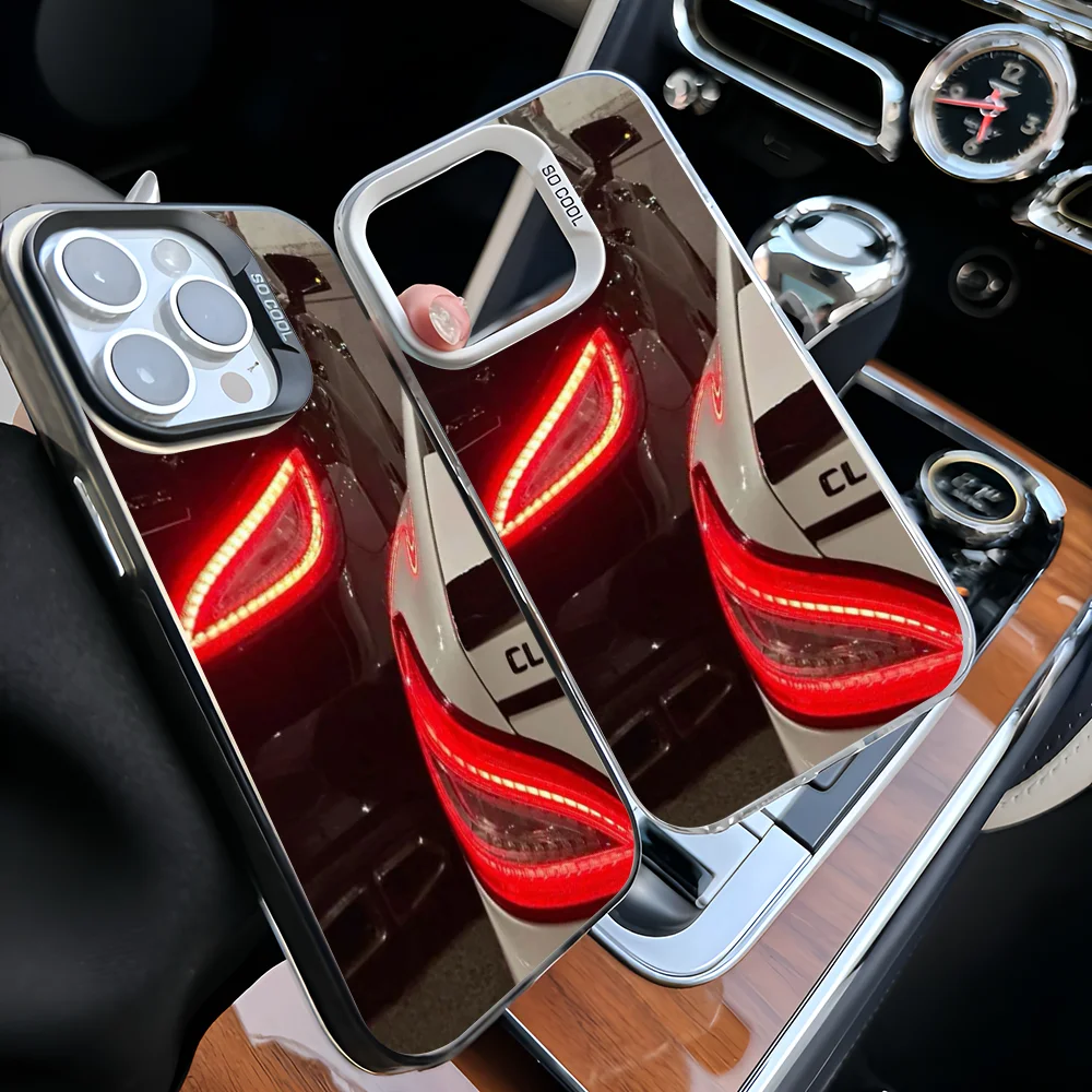 

Чехол для телефона Epc M-Mercedes-S-Benz AMG IMD для iPhone 16, 15, 14, 13, 12, 11 Pro Max Plus, цвет серебристый, чехол