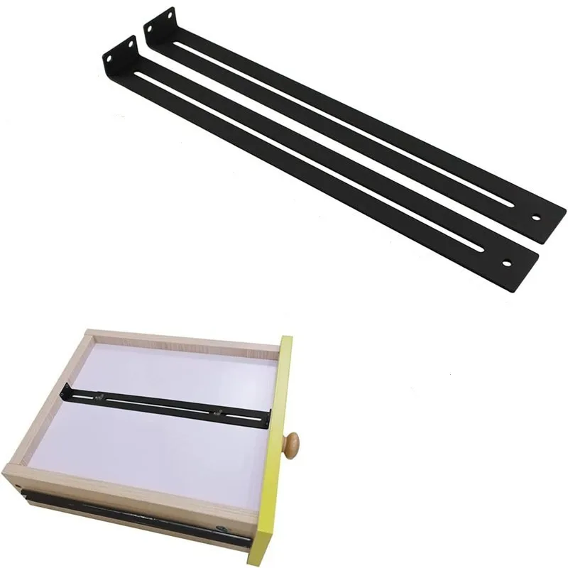Kit de reparo de corrediça de gaveta resistente, acessórios de reforço de móveis, suporte compatível com armários de mdf, conjunto de reparo de gaveta