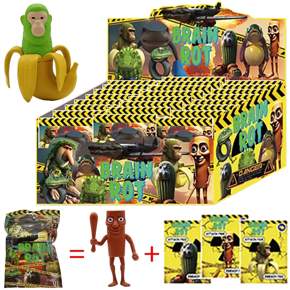 24PCS Tung Tung Tung Sahur Figure Toy,Tralalero Tralala Figura Brainrot Animales Figura Italian Brainrot Figures Figuras de Acción para Decoración de Fanáticos Desk Decorations Gifts