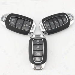 Smart Remote Key Shell For Hyundai i30 Ix35 Encino Azera Solaris Kona Encino Solaris Replacement Car Key Blanks Case 3/4 Buttons