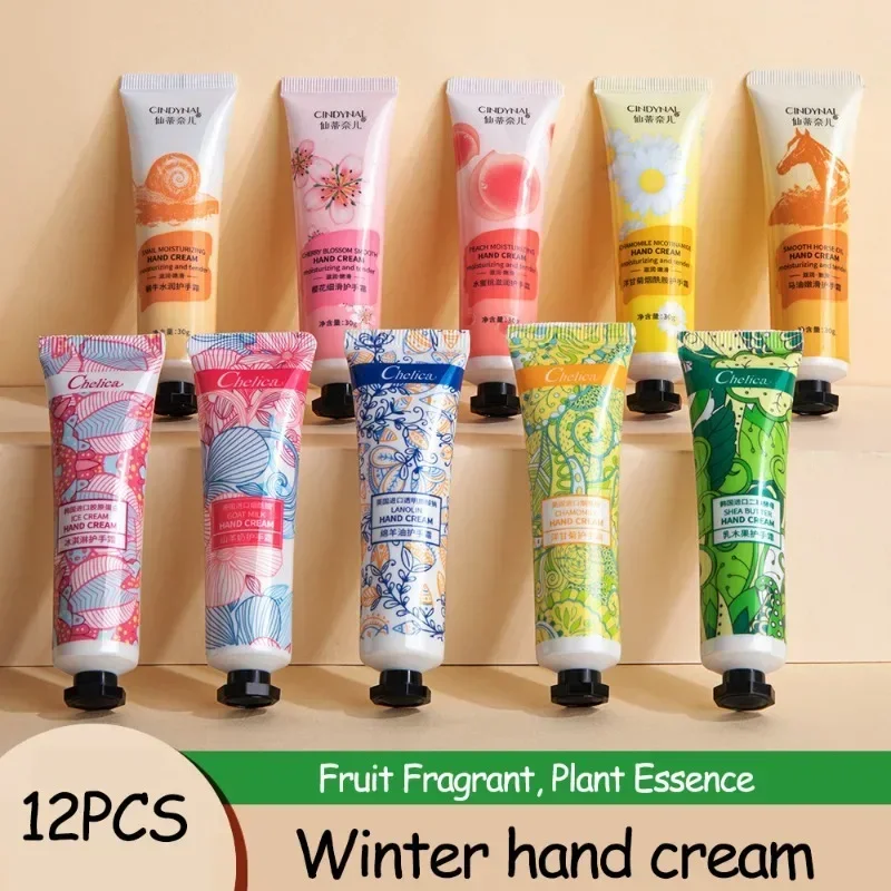 Crema de manos con extracto de planta, hidratante de invierno, antiarrugas, antichap, reparación, cuidado de las manos, belleza, cuidado de la piel, juegos de loción de manos, regalos