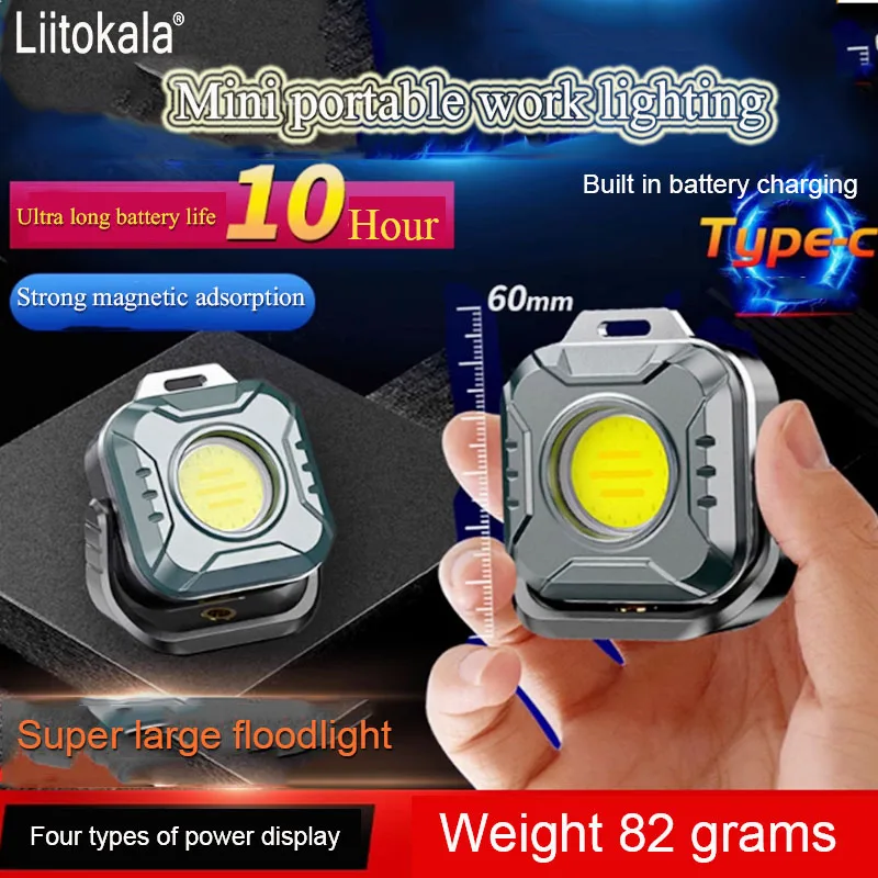 

LiitoKala LF-986 Mini portable light, outdoor camping light, magnetic repair light, work lighting light