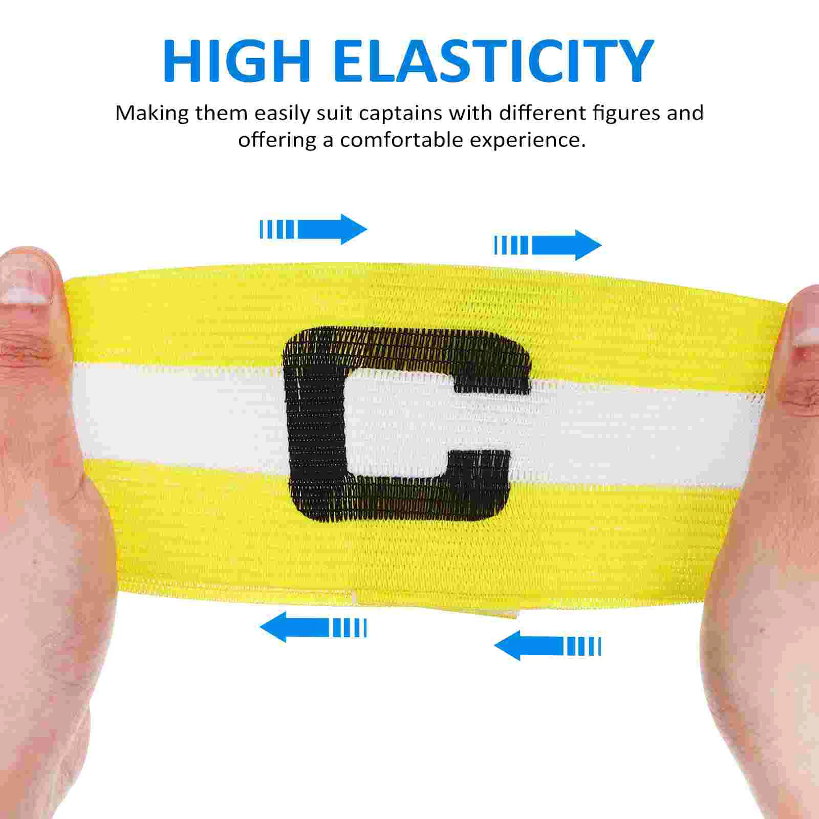 2 Pcs Surf Fishing Tackle with Double Loop and Karabiner Hook Captain Bands Soccer Football Armbands Sleeve Elastic Long