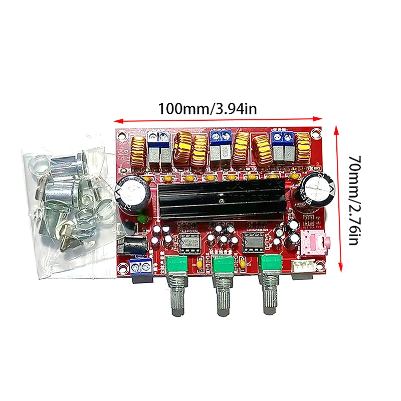 TPA3116D2 Channel 2.1 Digital Subwoofer Power Amplifier Board Module XH-M139 12V - 24V 2*50W+100W HiFi Amplifier Board