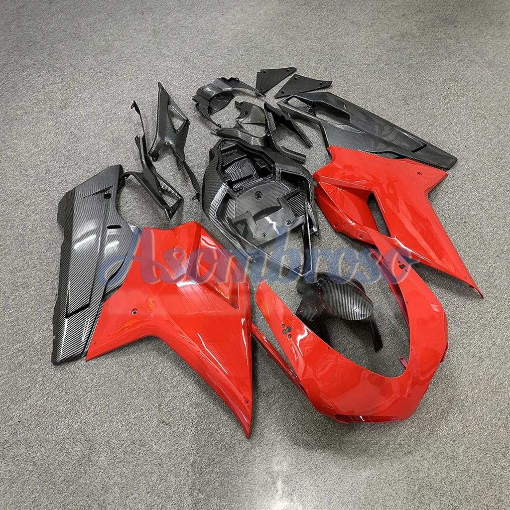 Complete Fairing kit For DUCATI 848 1098 1098S 1198S 2007-2012 Evo Carbon Fiber Painted Body Panels set