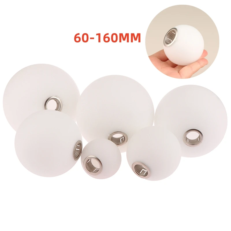 White Glass Lamp Shade, Milky Globe Lampshades Fitting Lamp, D10cm D12cm D15cm D20cm D25cm Round Light Cover, Pantalla Lampara