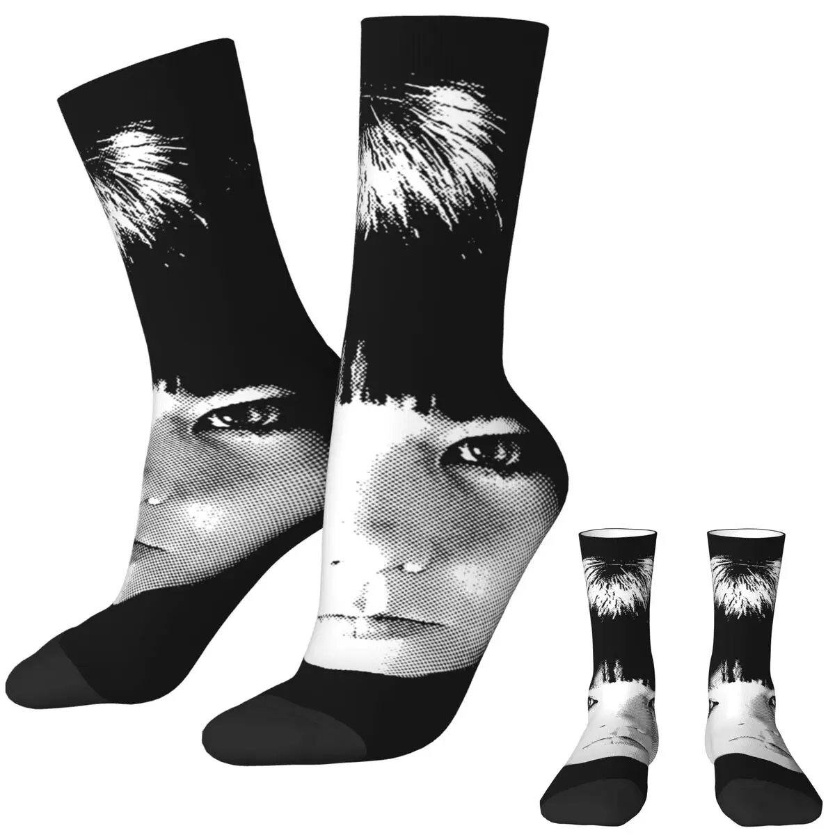 Bjork Tour Socks Singer Korean Stockings Couple Medium Soft Skateboard Socks Spring Graphic Anti Bacterial Socks