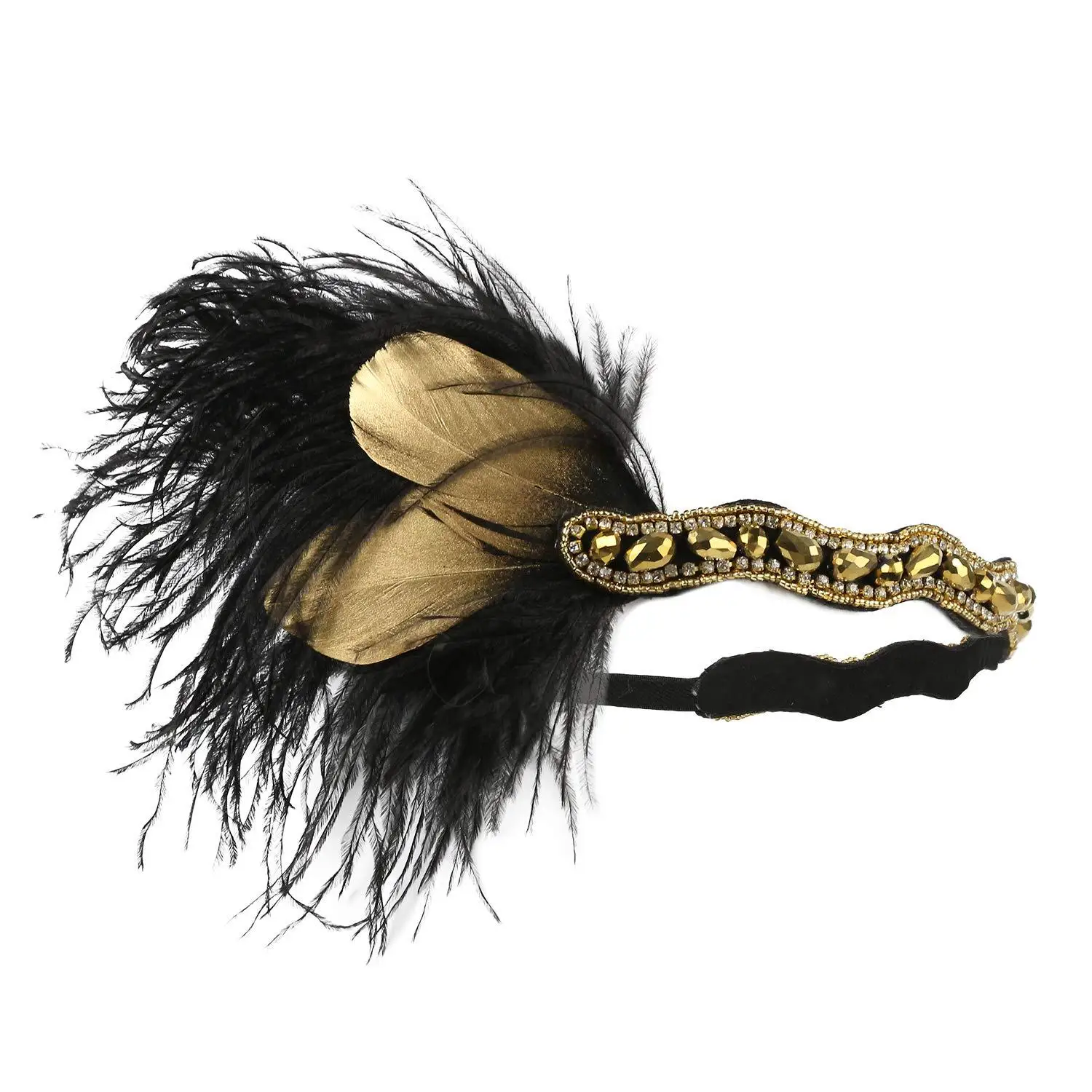 Pena Cabelo Banda 1920s Flapper Grande Gatsby Partido Cabelo Acessórios Cabelo Indiano Acessórios Festa Carnaval