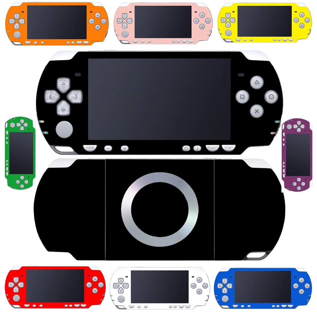 10 Pure Clean Solid Colours Vinyl Skin Sticker Protector for Sony PSP 2000 Skins Stickers PSP2000