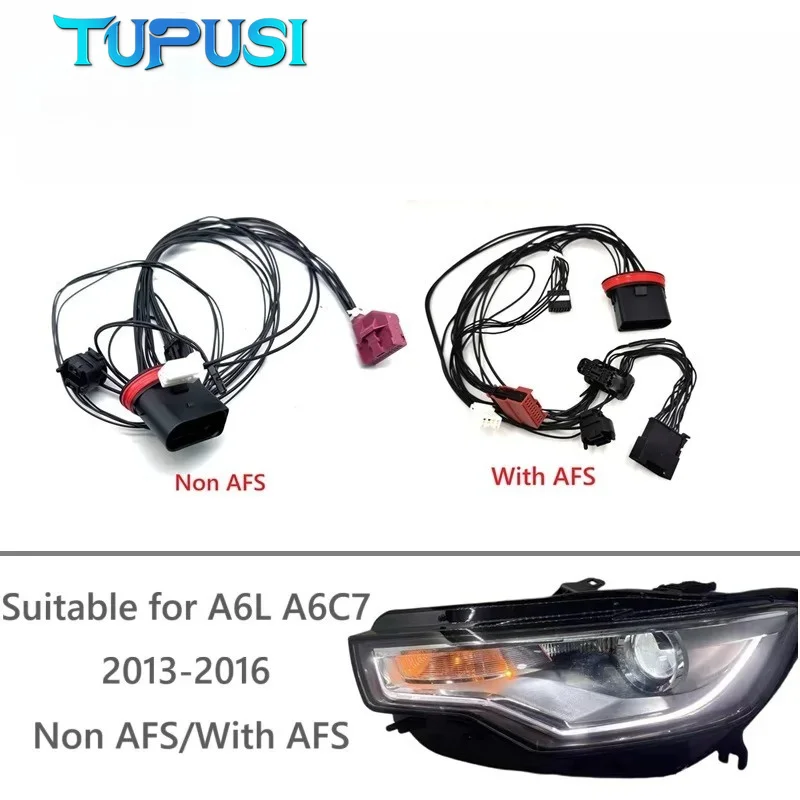 

Xenon Headlight Internal for Audi A6L C7 A6 2013-2016 Headlight Wiring Harness Internal Wire Harness Plug Non AFS or With AFS