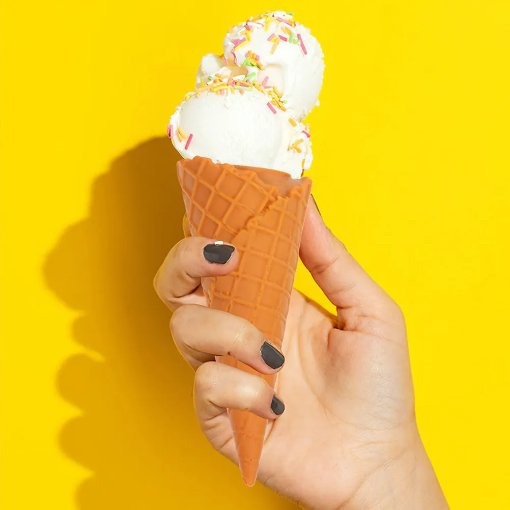 

Набор из 3 реалистичных имитаций мороженого в рожке для декора вечеринок, реквизита для фотосъемки, обучения в классе по методике Монтессори