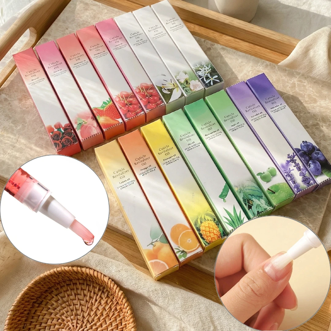 

15pcs Paraben-Free Strawberry Cuticle Oil Pen with Beeswax Nourishing Revitalizer for Damaged Nail Skin Soothing Moisturizing