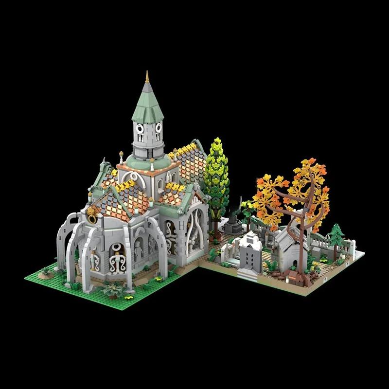 4468pcs MOC Elven Tempel De Laatste Alliantie Modulair Model Kerstcadeau Bouwstenen DIY Speelgoed Creatief Idee Baksteen Verjaardag