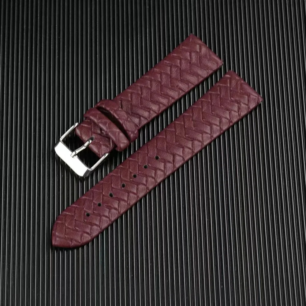 Belt braided strap for men and women, black, blue, purple 10mm, 18mm, 20mm, 22mm, 24mm stainless steel buckle