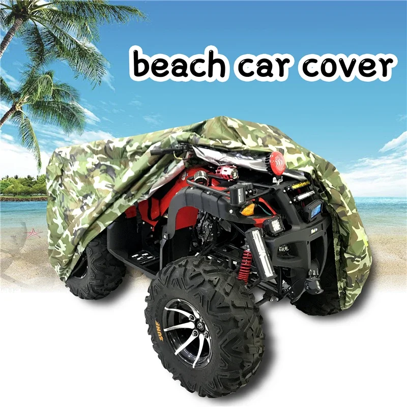 

1Pc M-XXXL Size Universal 190T Beach Quad Bike ATV Camouflage Protector Cover Waterproof Rain Proof Dust Anti-UV Snowproof Cover