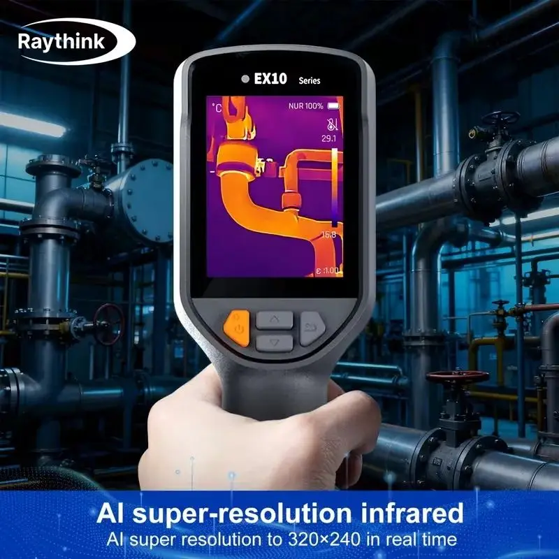 Raythink Ex10 Industrial Thermal Imager Super-resolution 320×240 Resolution 40mk NETD Infrared Camera For Electrical Equipment