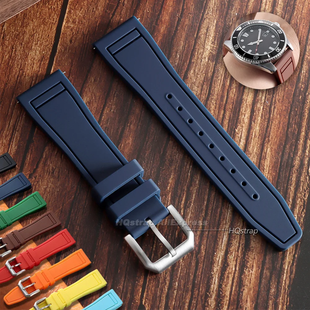 Buntes Silikon-Uhrenarmband 20mm 21mm 22mm für IWC Pilotenband Sport Wasserdicht Schnellverschluss Weiches Armband Zubehör