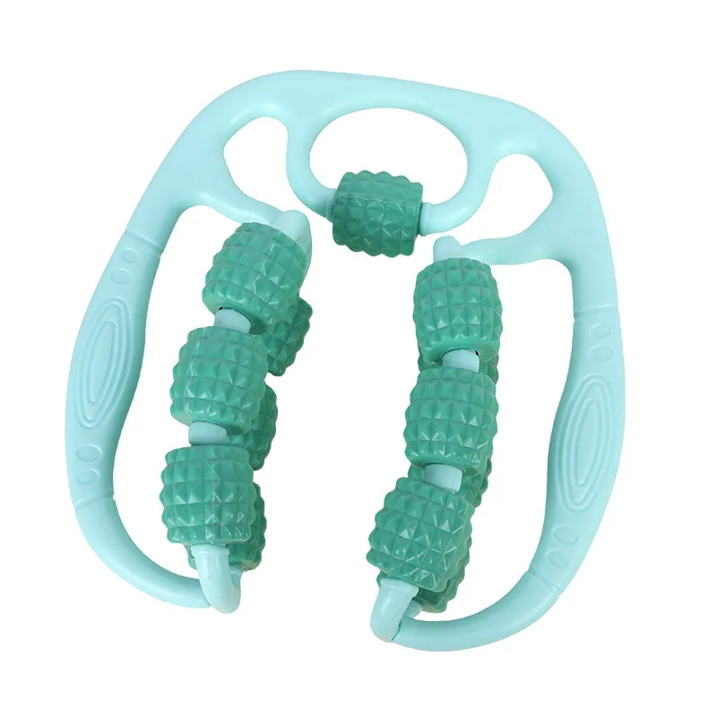 أسطوانة تدليك دائرية لتمدد عضلات الفخذ والعجل، استرخاء، تدليك الساق، لقط اللياقة البدنية واليوجا