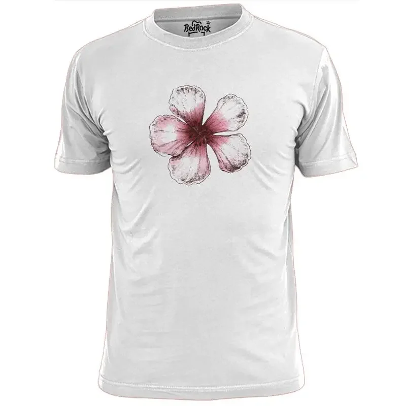Handgezeichnetes Sakura-T-Shirt für Herren, Kirschbaum, Japan, dekorativ