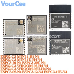 10pcs/1pc ESP32-C3-WROOM-02 02U H4 N4 ESP32-C3-MINI-1 ESPC3-20 ESP32 2.4GHz BLE 5.0 WiFi Wireless Module UART I2C I2S SPI Flash