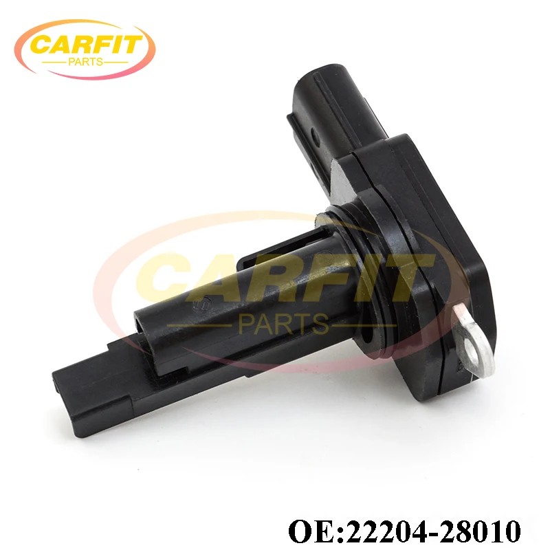 Sensor MAF pengukur aliran udara massal, suku cadang mobil OEM 22204-28010 22204-37010 Mass untuk Toyota Prius Corolla Camry Lexus RX350