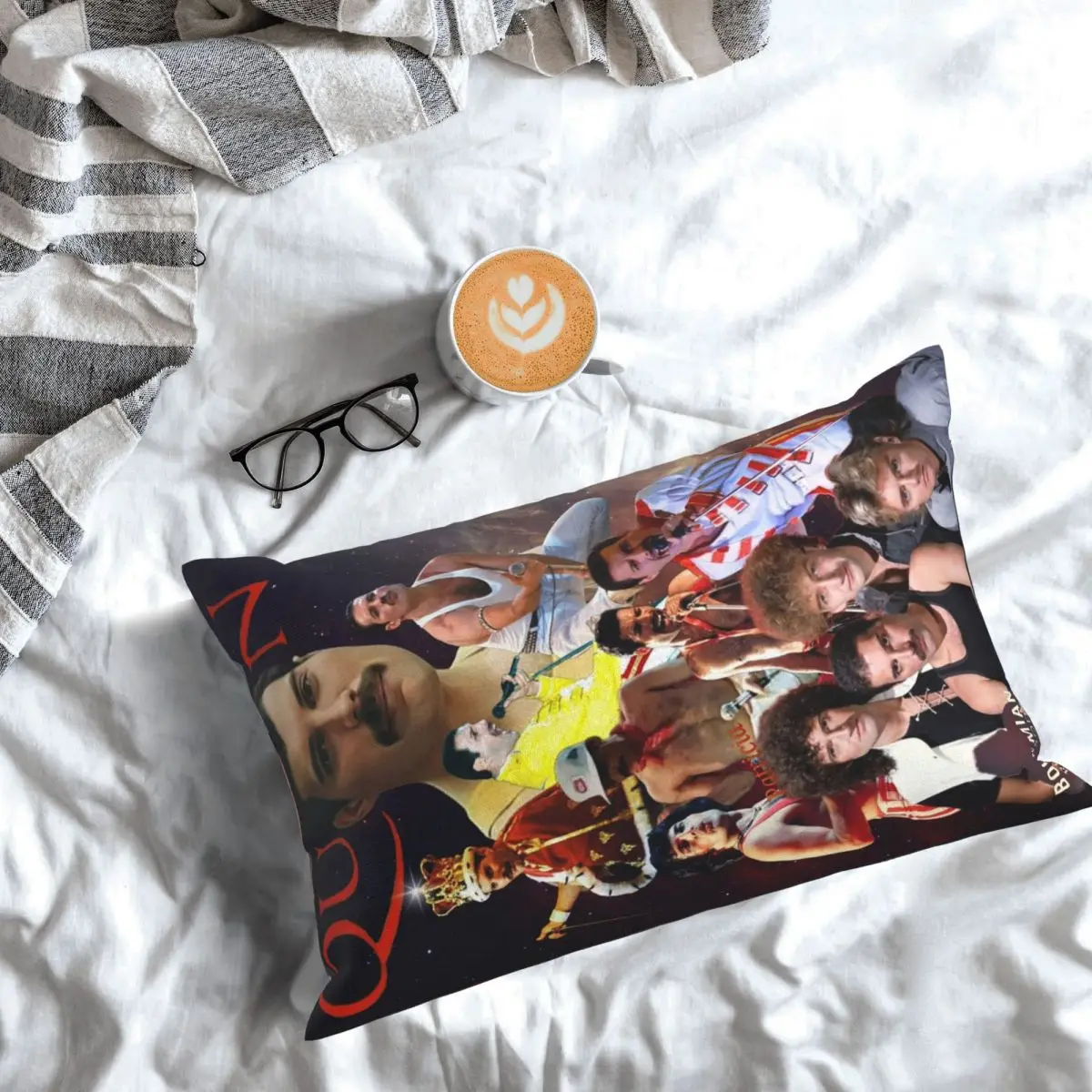 

Прямоугольная наволочка Фредди Меркьюри, чехол для подушки, декор для спальни, кровати, домашний комфорт, декоративная подушка