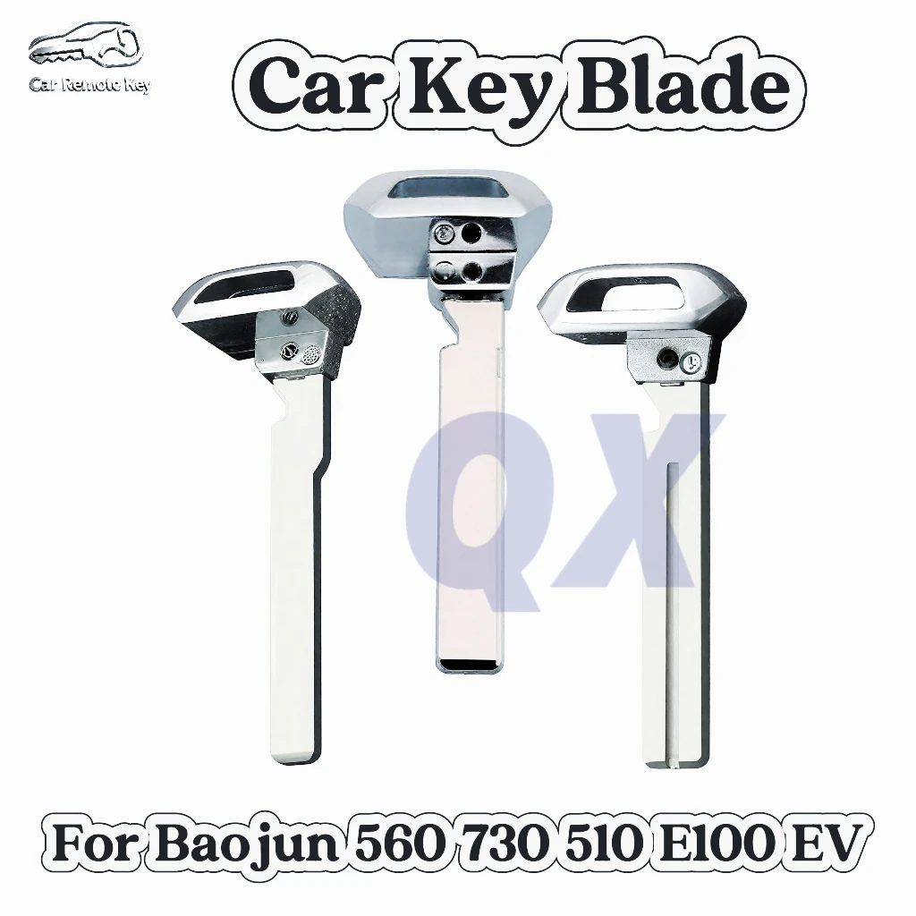 Remote Smart Emergency Key For Baojun 560 730 510 E100 EV Keyless Uncut Blade
