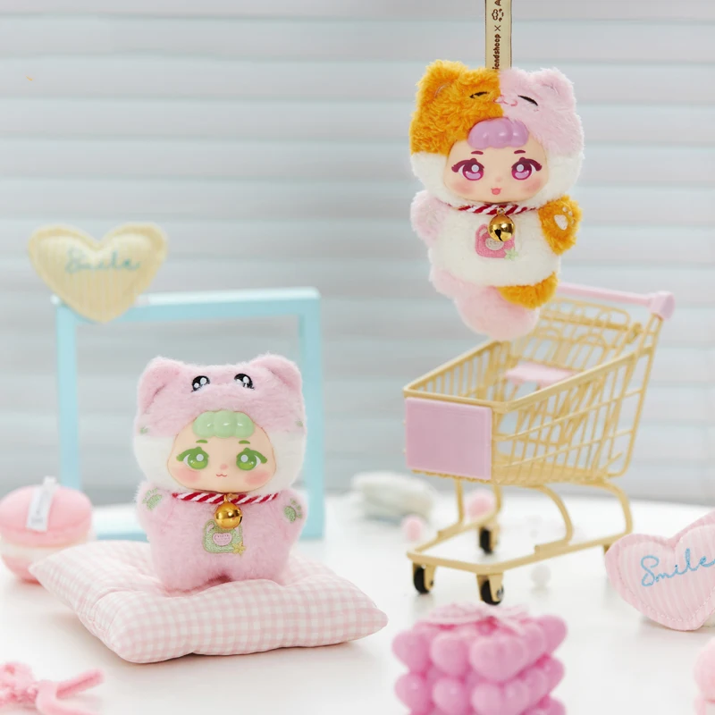 

Bafengte Lamb Amowmeow Meow Fluffy Ball Party Seriesplush Doll Blind Box Pendant Doll Bag Pendant Female Decorate Christmas Gift