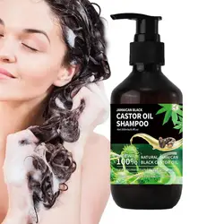 200ml Jamaican Castor Oil Shampoo Hair Growth Shampoo Deep Cleaning Fast Hair Growth Strengthen Hair Roots Shampoo for Hair Loss