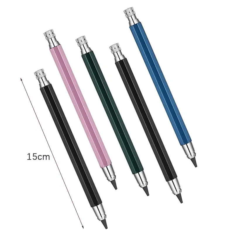 Creative 5.6mm Metal Mechanical Pencil 4B 6B 8B Art Sketch Automatic Pencil School Office Supplies Students Drawing Stationery