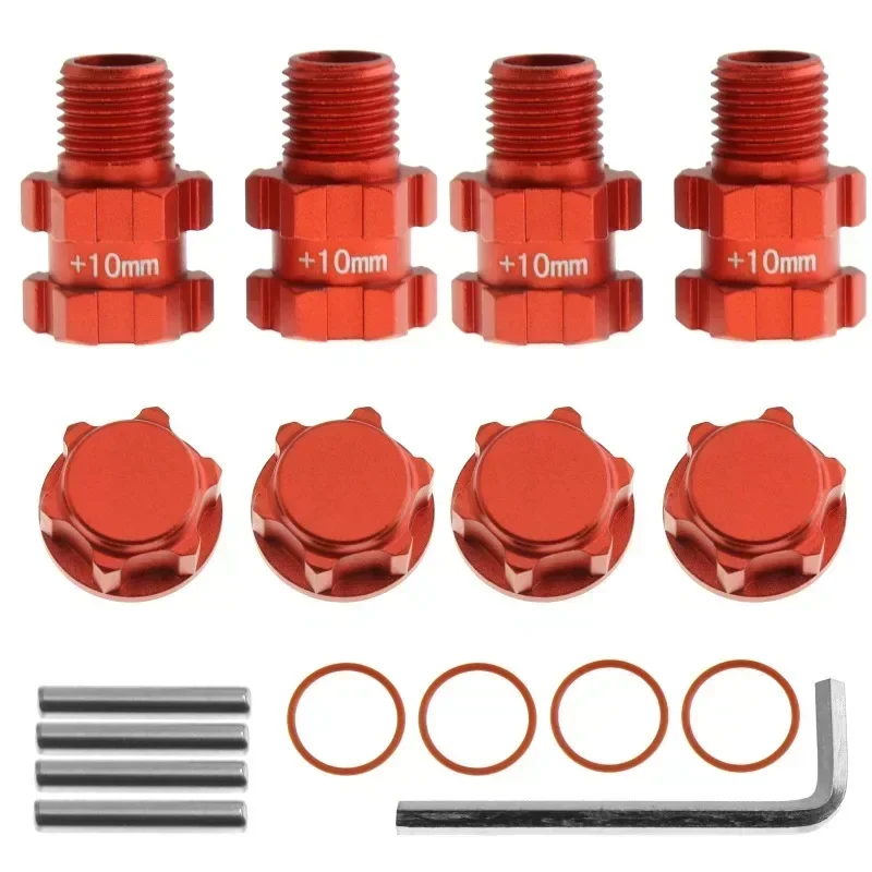 1/10 ARRMA 3S SENTON VORTEKS 타이푼 빅락 화강암 RC카 업그레이드 부품용 금속 14mm~17mm 휠 육각 어댑터