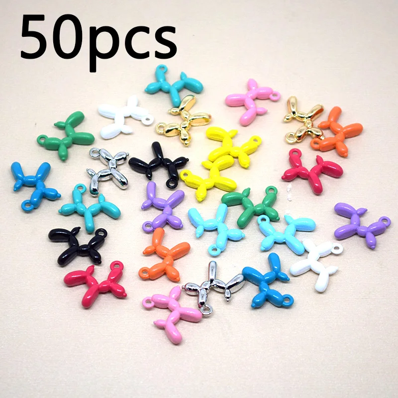 

50pcs/pack European Popular Mini Dog Alloy Charms Cute Puppy Choker Pendant For Bracelet Earring Necklace Diy Jewelry Make