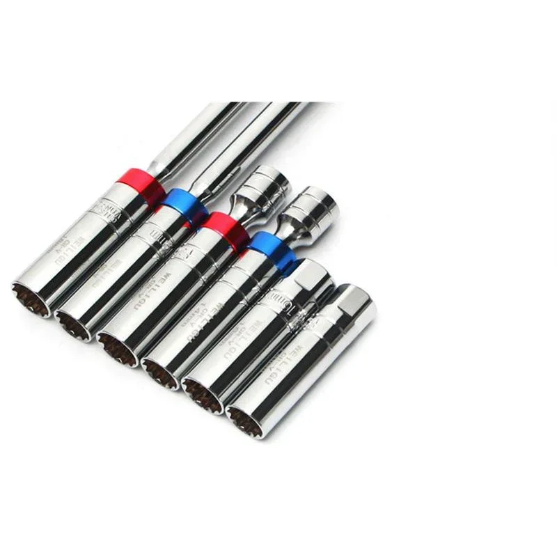 14/16mm Spark Plug Sleeve Universal Joint Various Types Auto Motorcycle Spark Plug Removal Tools Auto Repair Tool Set